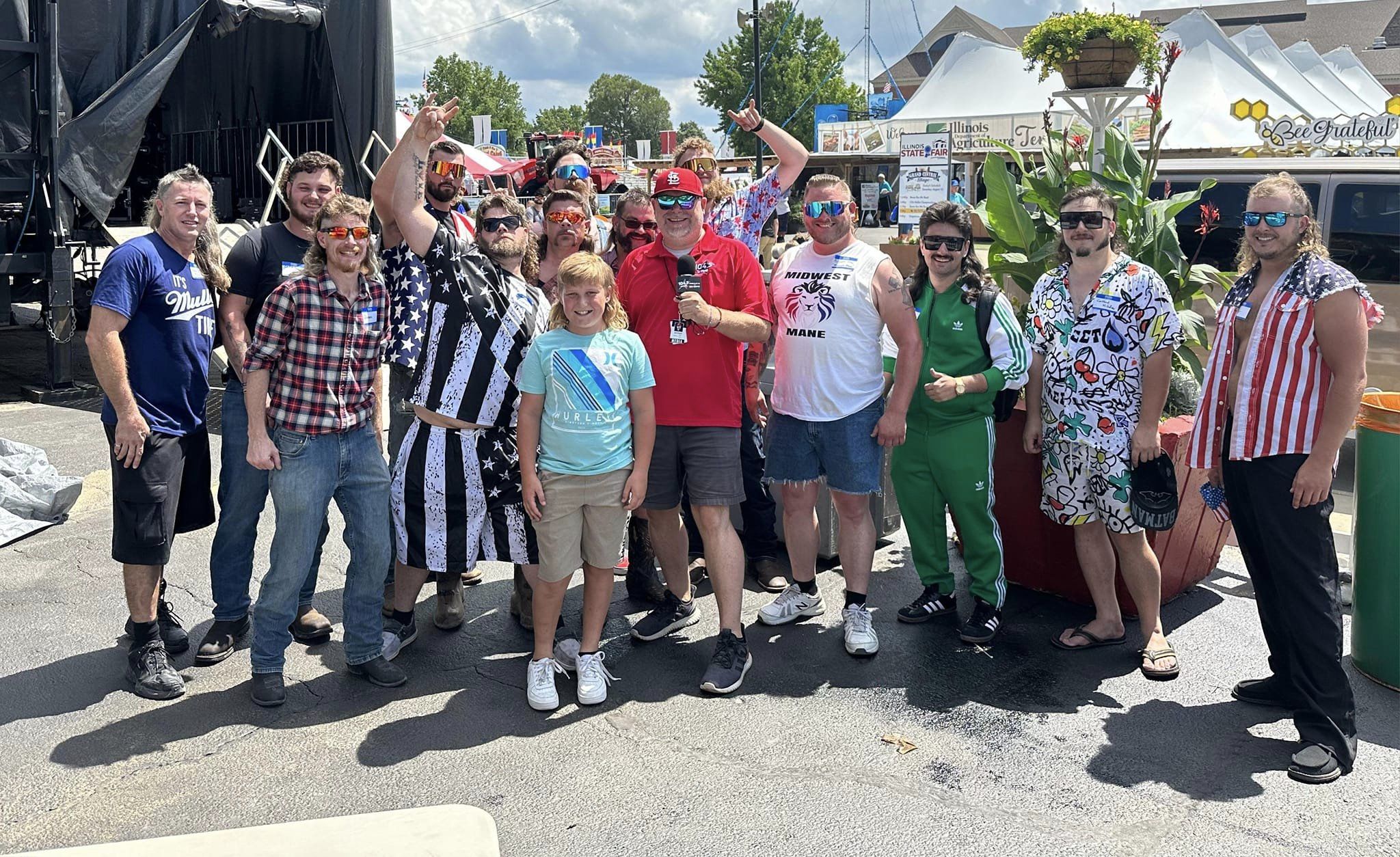 Josh Roberts was a Celebrity Judge at the IL State Fair Mullet